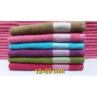 TOWEL DOORGIFT MURAH TUALA KECIL HARGA BORONG 100% COTTON SIZE 12X20 INCH TUALA MUKA MINUM SERAP AIR