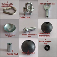 Gym Cable Attachment/DIY Cable Lock/5mm 6mm Gym Cable Lock/Gym Cable Accessories/Gym Cable Adjustabl