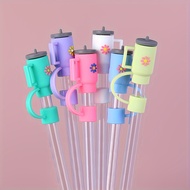 Cups straw topper reusable straw covers cap for all 9-10mm straws straws covers compatible for Stanl
