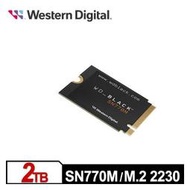 WD 黑標 SN770M 2TB M . 2 2230 PCIe 4 . 0 NVMe SSD 內接固態硬碟