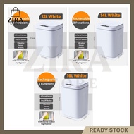 Trash Can ABS Auto Opens with Sensor LED Light Long Battery Life USB Rechargeable 4xAA Batteries