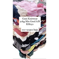 [BUNDLE ITEM] GUNI KNITWEAR REPACKING 50KG - MIX GRED A/B