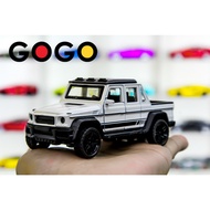 Mercedes G63 Offroad 1:36 White Metal Model Car