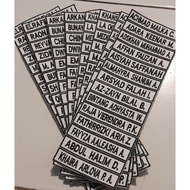 Embroidered School Uniform Name Embroidery, Bet Name/NameTag/Name Plate/School Name (min order 12 pc