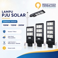 Solar Cell Panel LED Street Light 100W 150W 200W Solar Street Light Remote Sensor IP65
