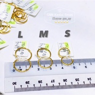 EMAS 375 SUBANG BULAT OFFER SIMPLE CIRCLE S77B HOOP EARRING 375 GOLD