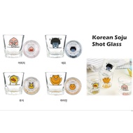 KAKAO SET Korean Soju Shot Glass Set 4PCS Whiskey / Tequila / Liquor