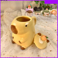 goya104 Capybara Cup Cute Aesthetic Capybara Cup Capybara Drinking Cup with Handle Capybara Coffee C