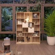 Koncept Furniture ชั้นโล่ง KC-PLAY รุ่น LONGTITUDE สีไม้อ่อน (120x35x160 ซม.)