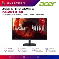 Acer Nitro KG251Q X0 24.5" FHD 200Hz Flat Gaming Monitor ( DP, HDMI, 3 Yrs Wrty )