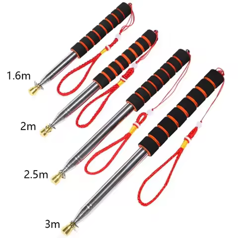 Windsock 1.6/2/2.5/3M PPT Presentation Handheld Flag Pole Teachers Pointer Tour Guide Flagpole Teles