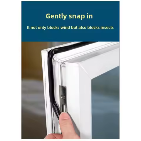 PVC Window Seal Strips Inward-Opening Window Gaskets Windproof Waterproof Window Sealing Strips Rubb