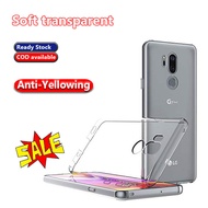 LG G7 ThinQ G7+ LM-G710 LM-G710N LM-G710VM G710 SM-G710 LM-G710V Anti-yellowing Washable Slim Fit Transparent Rubber Crystal Clear Flexible Soft TPU Silicone Jelly Case Back Cover