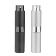 8 ml Portable Travel Mini Bottle Refillable Empty Perfume Atomizer - Black