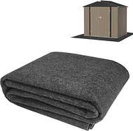 YEXEXINM 8x6.2 FT Outdoor Storage Shed Mat-Waterproof Dustproof Outdoor Carport Mat- Backing Prevent
