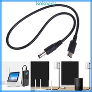KOK 40cm 1m 2m Type C to DC4 0x1 7mm 5 5x2 1mm Power Cord Wire Charging Cable Line