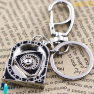 AINTP Spinning Rotor Keychain, Zinc Alloy Mechanical Automotive Engine Rotary Keyring, Backpack Pend