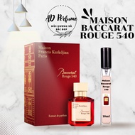 Nước hoa chiết Maison MFK Baccarat Rouge 540 Nước hoa nữ sang trọng quý phái lưu hương lâumẫu thử 10