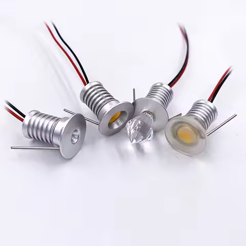 Room Decor Spotlight 1W 0.5W Mini Led Spotlight 12V Dimmable 13Mm Recessed recess Showcase Display L