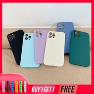 🍀 Straight Cube Case IPhone 13 PRO MAX 12 PRO MAX 12 mini 11 PRO MAX 7 Plus 6 6S 8 Plus SE 2020 X XS MAX XR 13 mini Simple Pure Color Soft TPU Candy Phone Cover