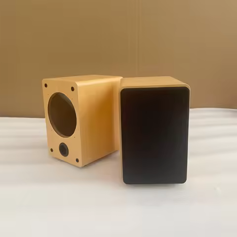 3 Inch Square Speaker Empty Box Shell Amplifier Speaker Case Home Audio Small HIFI Wooden Passive Lo