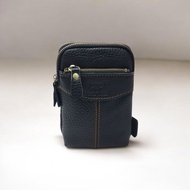 RUSH RIDER Original Leather Handphone Bag Handphone Pouch Sling Bag Beg Telefon Bimbit Kulit Asli Be
