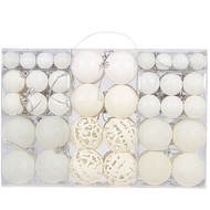 HAPPY TIME-100PCS Christmas Ball Box Set Available Holiday Christmas Tree Ornament Decorations Chris