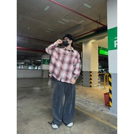 Áo sơ mi tay dài caro flannel FAFIC dày form rộng người chất vải cotton dạ cao cấp FAFIC STUDIO