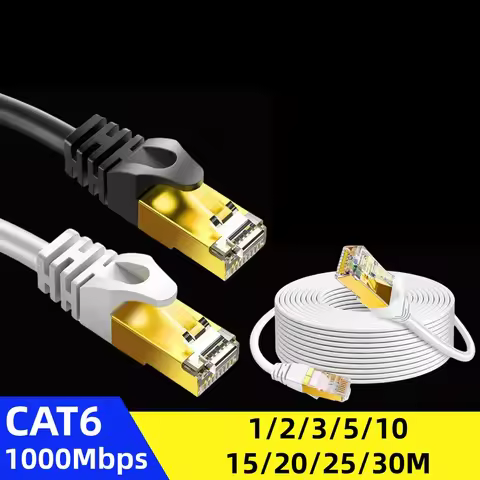 Cat 6 Ethernet Cable LAN Network Cat6 Rj45 Speed Network Cable 1Gbps 1000Mhz 26AWG 1m 2m 3m 5m 10m 2