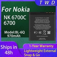 BL-6Q BL6Q Large capacity Battery For Nokia NK 6700C 6700 Batteries New High Quanlity