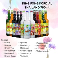 Ding Fong Jus Kordial 760ml/ Flavored Drink Juice/ Air Perasa Ice Blended Juice/ Ding Fong Kordial S