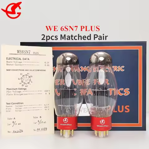 WE6SN7 PLUS Electronic Tube Replacement 6N8P/6SN7/6H8C/CV181 Tube Valve Matching Amplifier High Fide