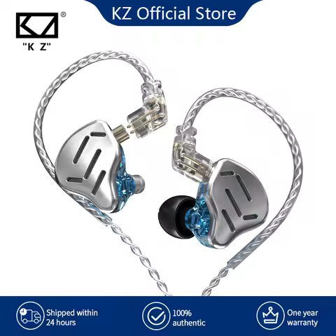 KZ ZAX Headset 16 Units HIFI Bass In Ear Monitor Hybrid technology Earphones Noise Cancelling Earbud