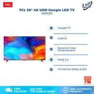 TCL 58" 4K UHD Google LED TV 58P635 | 4K Ultra HD | Voice Control | HDR10 | Google Assistant | Dolby