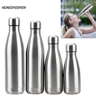 NONEDYODYE9I 0.35/1 Liter Sports Water Bottle Portable Stainless Steel Monolayer Leak-proof Kettle