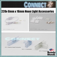 Neon Light Accessories Neon Light Connector Clip Neon Light Connector Neon Light Stopper Neon Light 