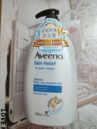 Aveeno Body Wash 1000ml                    天然燕麥配方 高效紓緩痕癢不適     尤其皮膚極乾燥/敏感/濕疹患者           有效期至2028年12