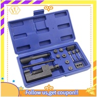 【W】Motorcycle Chain Breaker Riveting Tool 6 Pins Chain Cutter Riveter Bike Chain Pin  Handle for 415