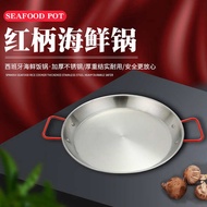 stainless steel wok periuk stainless steel Sepanyol Tebal 430 / Periuk Makanan Laut Keluli Tahan Kar