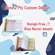 Nota 2 Ply / 3ply free Custom Desain