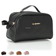 Others - 大容量旅行收納袋，可攜式化妝包，新款PU皮革化妝包，多功能化妝包，適合男孩女孩使用，神秘黑