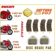 Ducati Disc Brake Pads Panigale 1103 V4 Panigale 1103 V4 R Panigale 1103 V4 S Gold