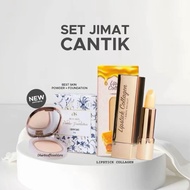 DHERBS Combo Lipstick Collagen + Best Skin Powder Foundation