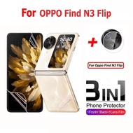 OPPO Find N3 Flip Screen Protector Soft Film For OPPO Find N3 N2 Flip 3 in 1 Protective Hydrogel Fil