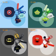 For EarFun Air Pro4i-TW230 Case Creative Cartoon Building Blocks Keychain Cute Sesame Street Pendant