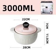 OMK Japanese style pink clay casserole set with cover ceramic pot cookware casserole set with cover casserole set corningware  soup pot 煲汤electric