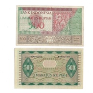 Uang kuno Indonesia 500 Rupiah 1952 Seri Kebudayaan