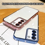 Samsung S21FE SM-G990U1 SM-G990W SM-G990B SM-G990B/DS SM-G990U S21 FE Electroplated transparent soft