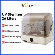 ▞ ━ ▣ Bear Dish Dryer with UV Sterilizer Dish Rack Drainer Drying Cabinet Kitchen Organizer Cupboar