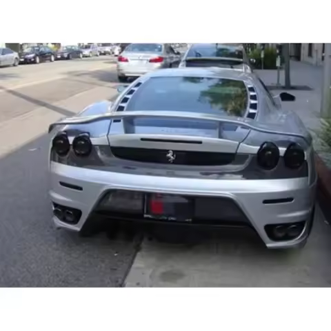 For Ferrari F430 2005 2006 2007 2008 2009 FRP/ Real Carbon Fiber Car Rear Wing Trunk Lip Spoiler